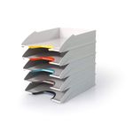 Durable Varicolor Stkb Ltr Trays Pk5