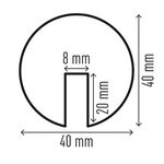 Edge Protection Profile E8R Pk5