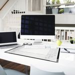 Durable Calendar Dsk Mat 590X420 Blk