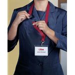 Durable Textile Lanyard Red Pk10