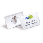 Durable Click Fld Badge W/Clip Pk25