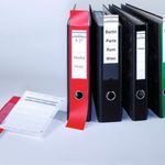 Durable Ordofix Spine Label Blk Pk10