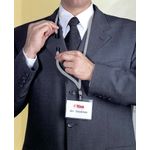 Durable Badge Lanyard Grey Pk10