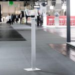 Floor Tablet Stand 270X270X1215 Slv