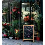 Securit Duplo Pavement Chalkbrd Teak