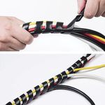 D-Line Black Cable Tidy Wrap 2.5M