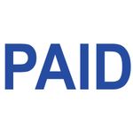 Colop Green Line Stamp Paid Blue