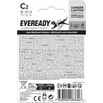 Eveready Super Hd Size C Battery Pk2