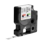 Dymo Rhino Vinyl Tape 12Mm Blk/Wht