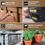 Dymo D1 Lab Tape 12X7Mm Blk/Wht Pk10