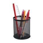 Wire Mesh Pen Pot Diameter 80Mm Blk