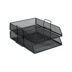 Wire Mesh Letter Tray Black