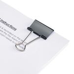 Foldback Clips 32Mm Black Pk12