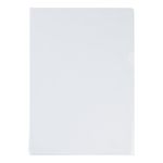 Folder Cut Flush A4 Clr Pk100