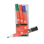 Drywipe Marker Bullet Tip Ast Pk4