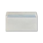 Dl Env Window Peel/Seal Wht Pk25