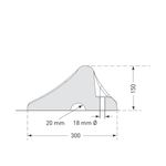 Hdut Wheel Stop1000X300X150 Blk