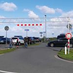Height Restriction Bar 2500 Red/Wht