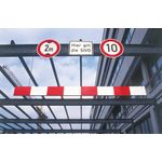 Height Restriction Bar 5000 Red/Wht