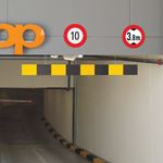 Height Restriction Bar 2000 Ylw/Blk