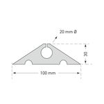 Cable Protector Strip 20Mmx10M Blk