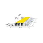 Cable Prot Ramp Lg 960X600 Ylw/Blk