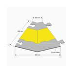 Prot Ramp Lg Left Angle Sec Ylw/Blk