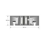 Prot Ramp Lg End Sec Female Ylw/Blk