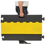 Cable Prot Ramp Med 930X500 Ylw/Blk