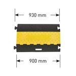 Cable Prot Ramp Med 930X500 Ylw/Blk