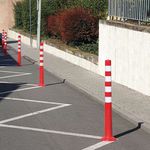 Flexback Traffic Posts 1000Mm Redwht