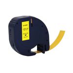 Letratag Plast Tape 12Mmx4M Ylw