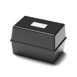 5 Star Card Index Box 6X4 Inch Black