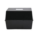 5 Star Card Index Box 8X5 Inch Black