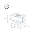 5 Star Card Index Box 5X3In Crystal