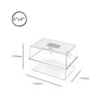 5 Star Card Index Box 6X4In Crystal