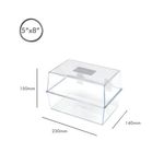5 Star Card Index Box 8X5In Crystal
