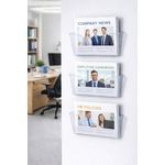 5 Star Wall Pkt Lit Holder A4 Lcap