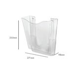 5 Star Wall Pkt Lit Holder A4 Ptrt