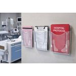 5 Star Wall Pkt Lit Holder A4 Ptrt