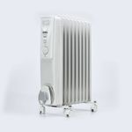 9 Fin Oil Filled Radiator 2000W Wht