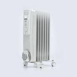 7 Fin Oil Filled Radiator 1500W Wht