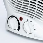 Upright Port Fan Heater 2000W White