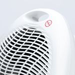 Upright Port Fan Heater 2000W White