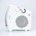 Dual Pos Port Fan Htr 1000/2000W Wht