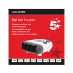 5 Star Flat Fan Heater 2000W White