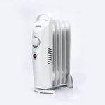 5 Fin Mini Oil Filled Rad 500W White