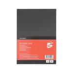5 Star A4 Black Card X10 Cards Pk12
