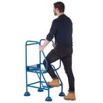 Uk Domed Feet Pchd 2 Tread Step Blue