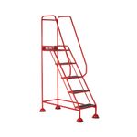 Uk Domed Feet Aslip 5 Tread Step Red